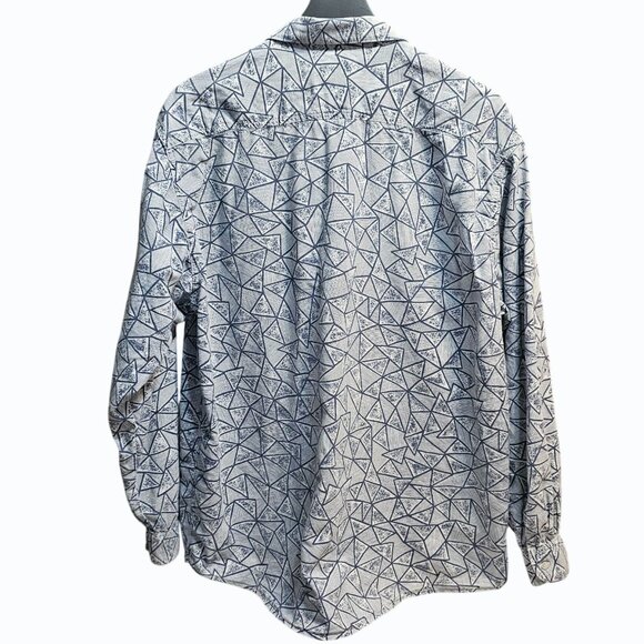 Vtg 90s Guess Jeans Button Up L/S Men's Shirt Georges Marciano USA Size 3 SPOT - Picture 2 of 11